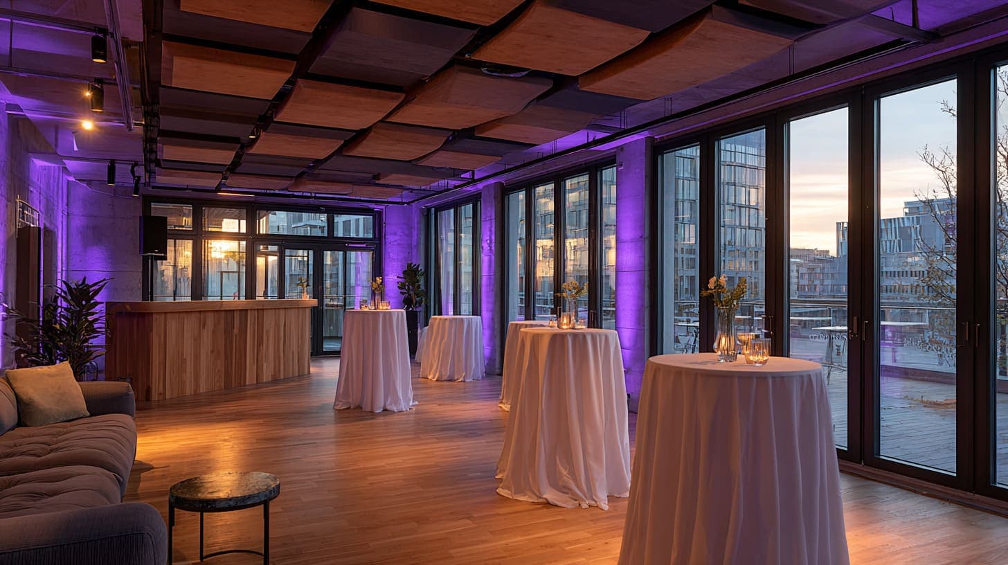 Eventlocation in Wien für 50 Personen mit Dinner- und Stehbereich