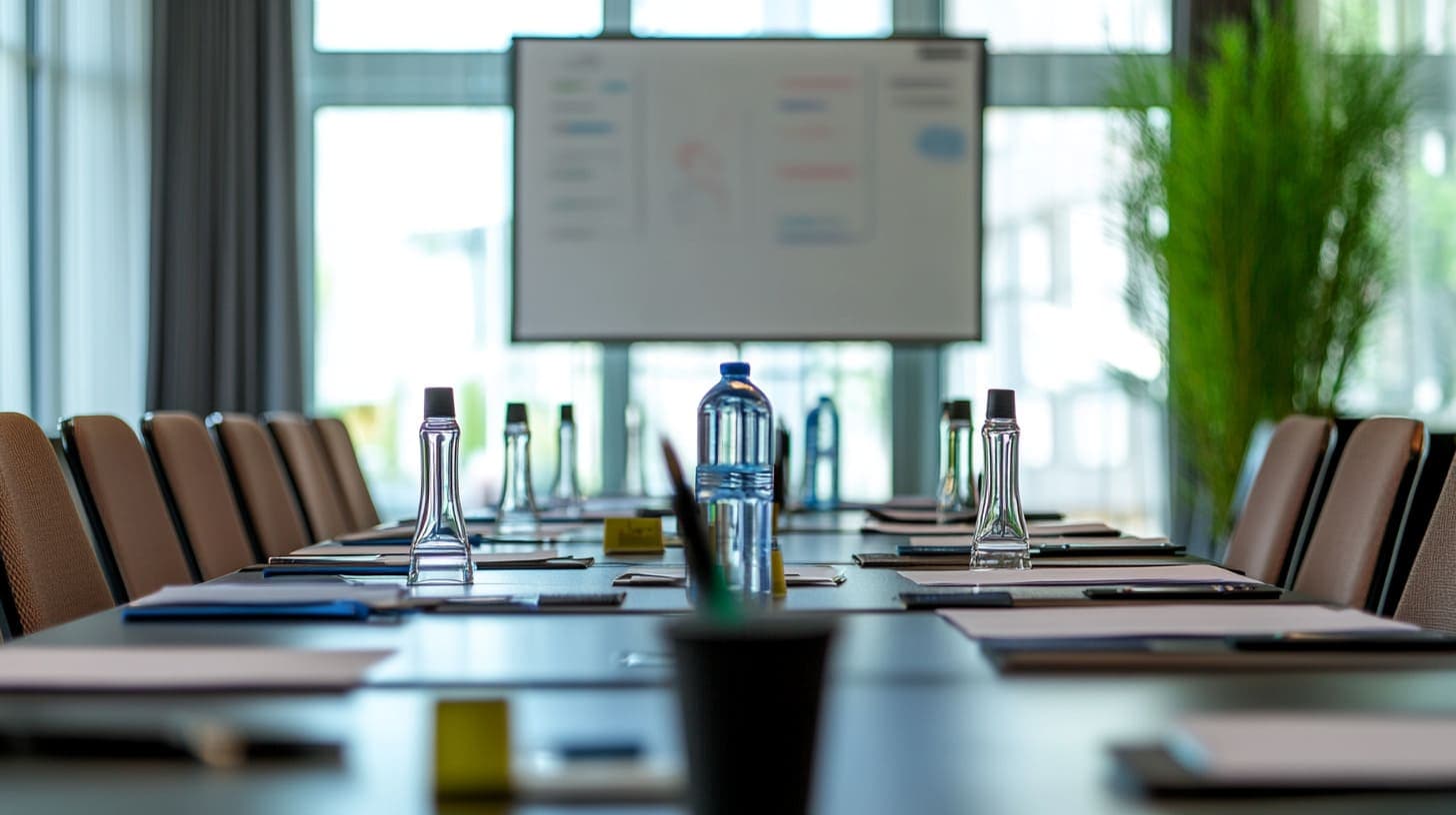 Veranstaltungsraum in Wien mit Technik, Flipchart und Workshop-Setup